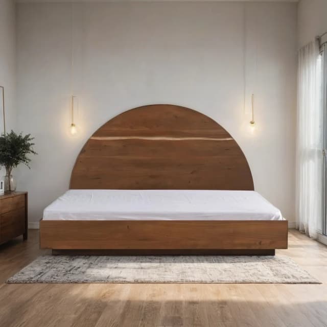 Adore Daymoon Solid Wood Bed Queen Size 