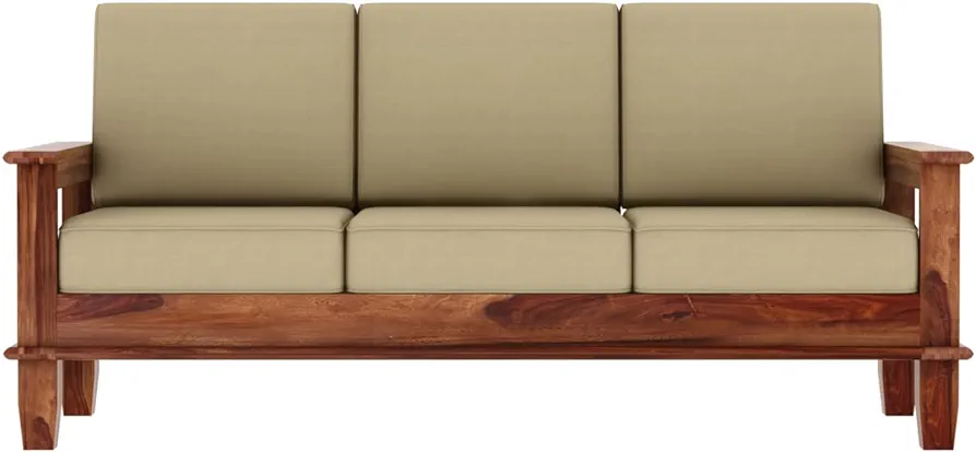 Adore Solid Sheesham Wood 3 Seater Sofa 