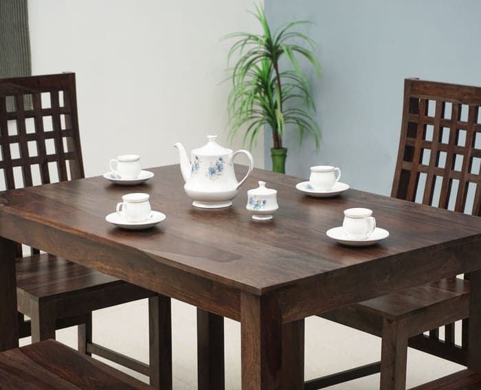 Adore Alice 4 Seater Dining Table Set