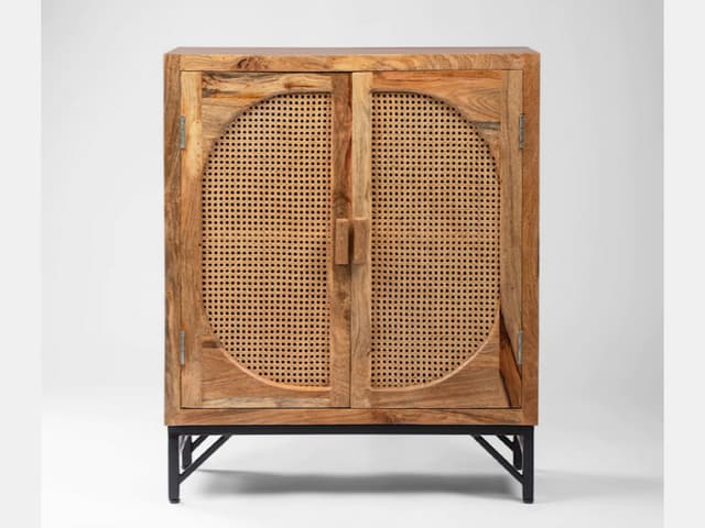 Adore Half-Moon Rattan Cabinet 