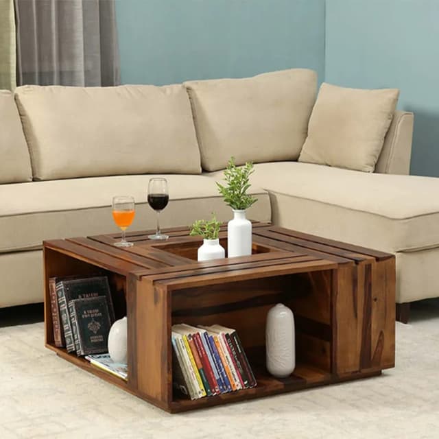 Adore Veda Coffee table in Solid Sheesham wood 