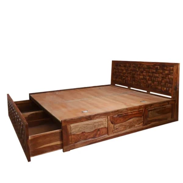 Adore Solid Wood Niwad Front Trolley Bed King Size 
