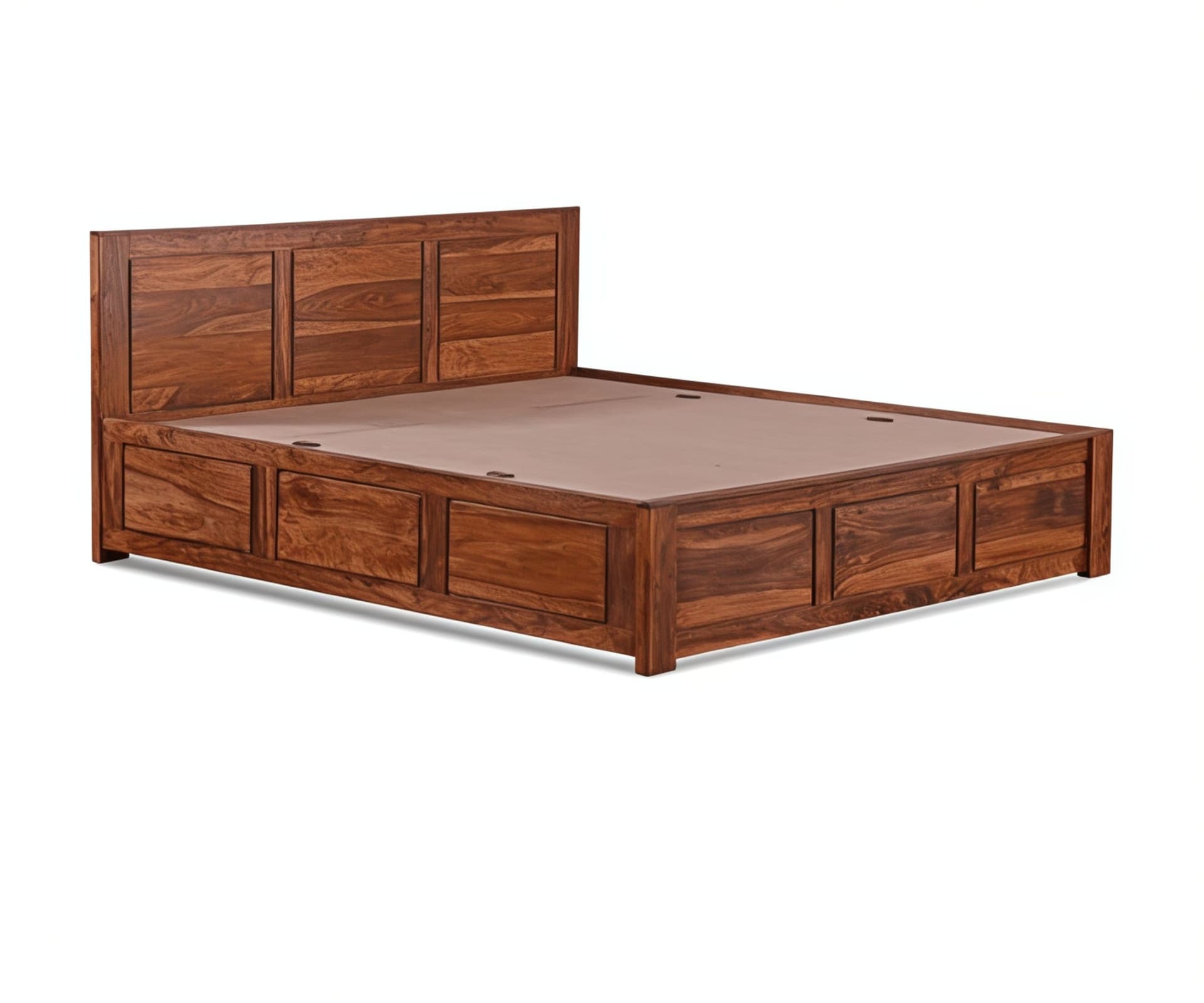 Adore Solid Rosewood King Size Box Storage Bed 