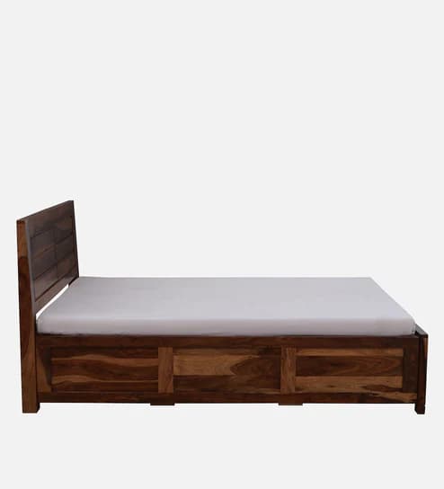Adore Solid Wood Queen Size Bed With Box Storage 