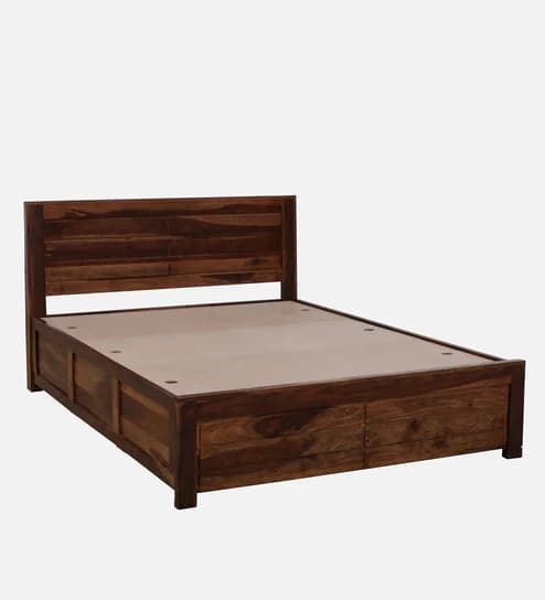 Adore Solid Wood Queen Size Bed With Box Storage 