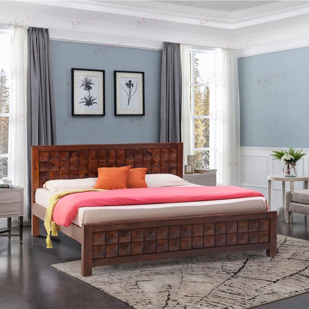 Adore Wooden Diamond Non Storage Bed 