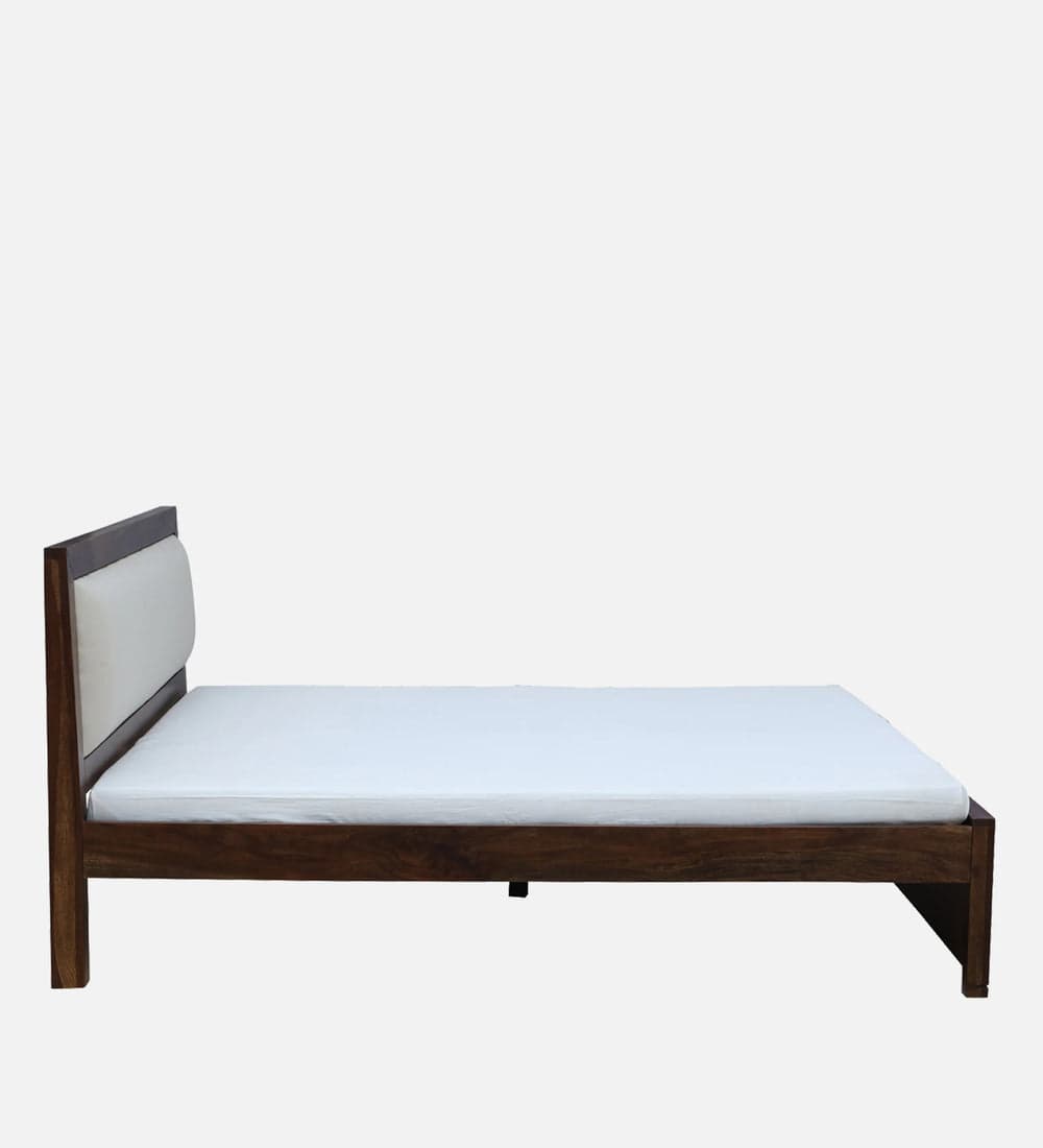 Adore Solid Wood Cushion Non Storage Bed 