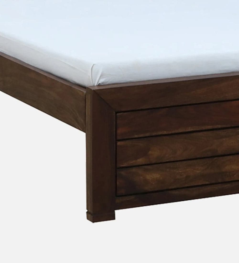 Adore Solid Wood Cushion Non Storage Bed 