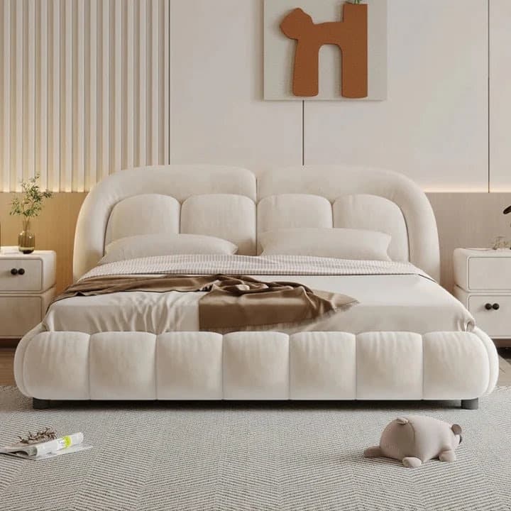 Adore Crumble Boucle Upholstery Bed King Size