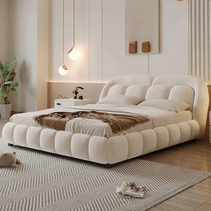 Adore Crumble Boucle Upholstery Bed King Size