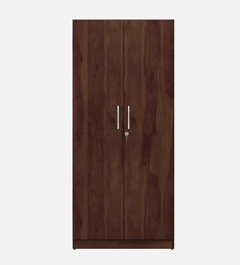 Adore 2 Door Wardrobe With 2 Shelves in Sheesham finish 