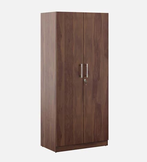 Adore 2 Door Wardrobe With 2 Shelves in Sheesham finish 