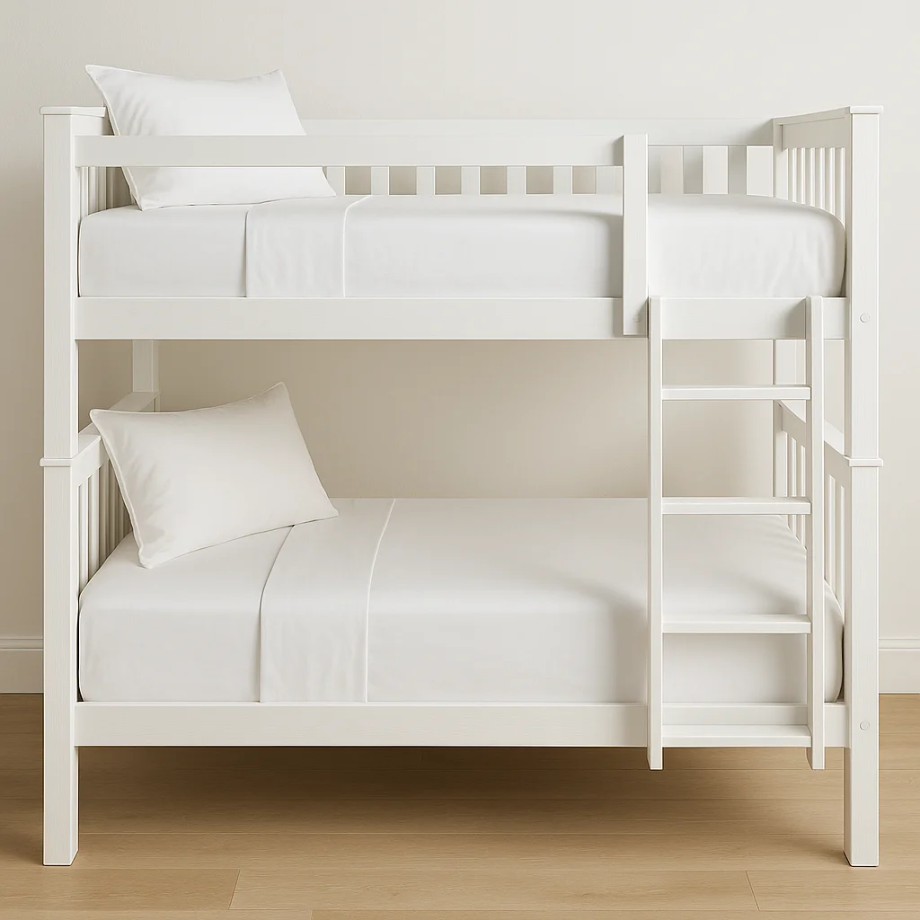 Adore Double Daker Bed in White Deco Finish