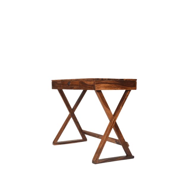 Adore Study table with X Legs and Single Drawer