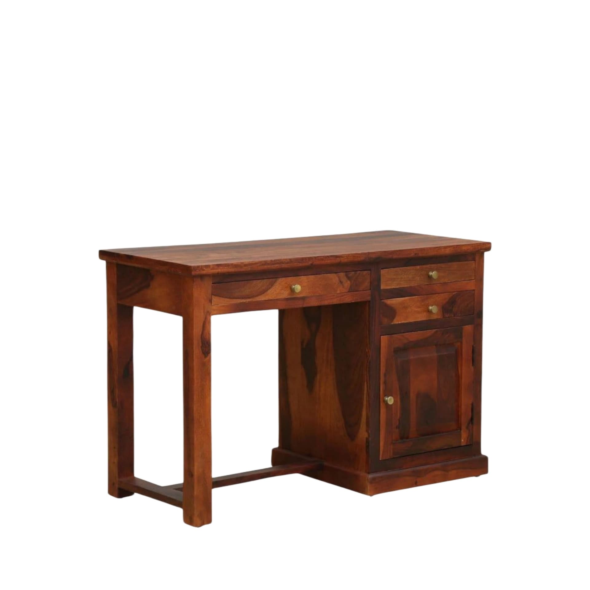 Adore Soild Sheesham Wood Study table with drawers and storage cabinet