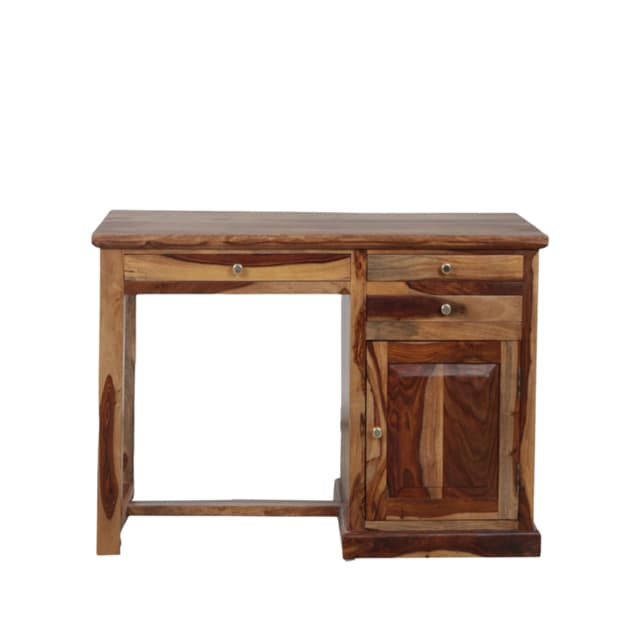 Adore Soild Sheesham Wood Study table with drawers and storage cabinet