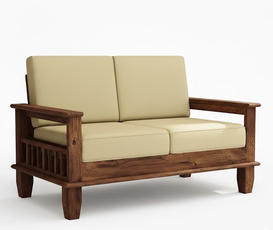 Adore  2 Seater Sofa in Solid Sheesham Wood