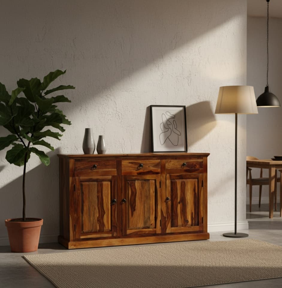 Akul Solid Rosewood Sideboard Cabinet