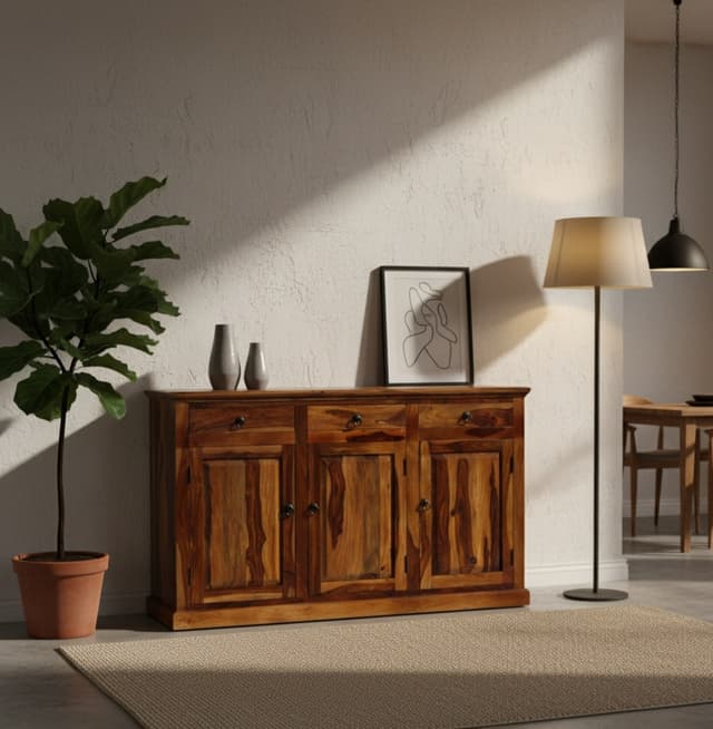 Akul Solid Rosewood Sideboard Cabinet