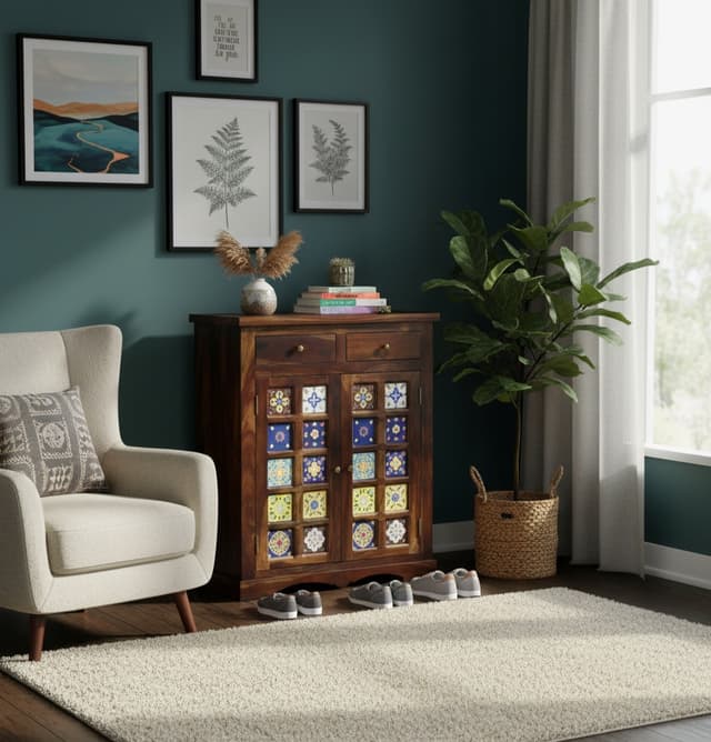 Adore 2 Door Ceramica Shoe Rack