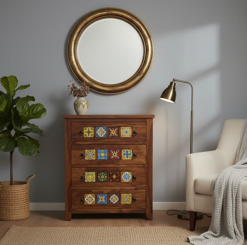 Adore Ceremika Chester With 4 Drawers 