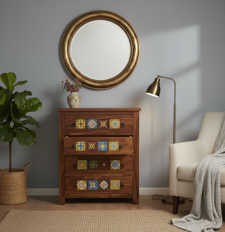 Adore Ceremika Chester With 4 Drawers 