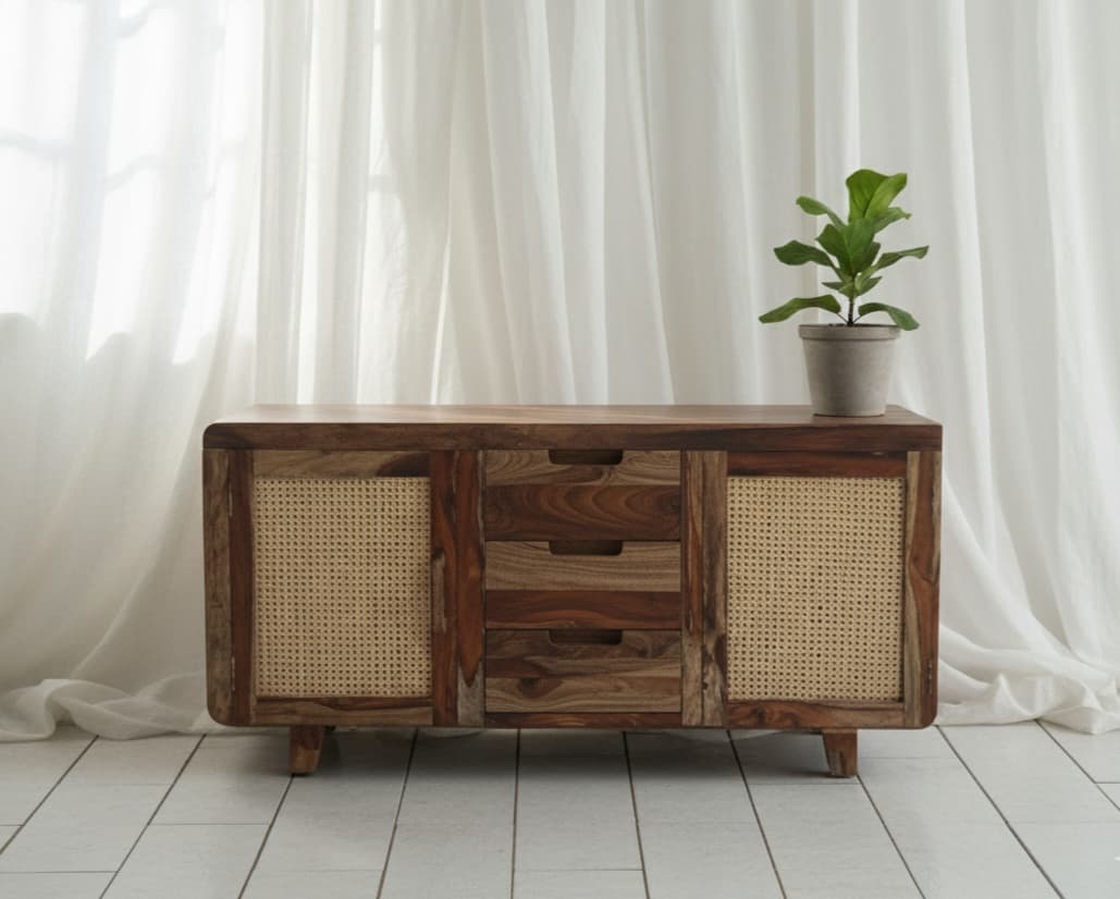 Adore Rattan Sideboard Cabinet 