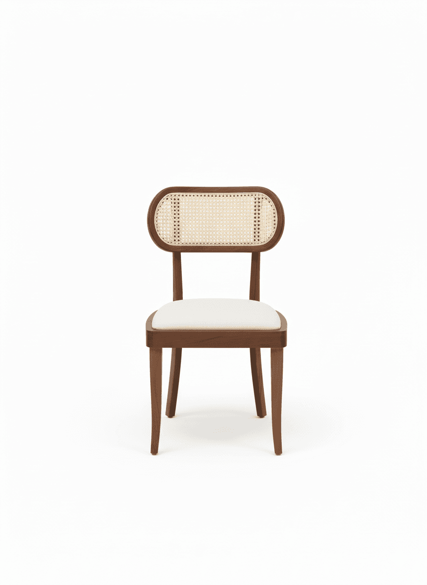 Adore Round Back Rattan  4 Seater Dining Set