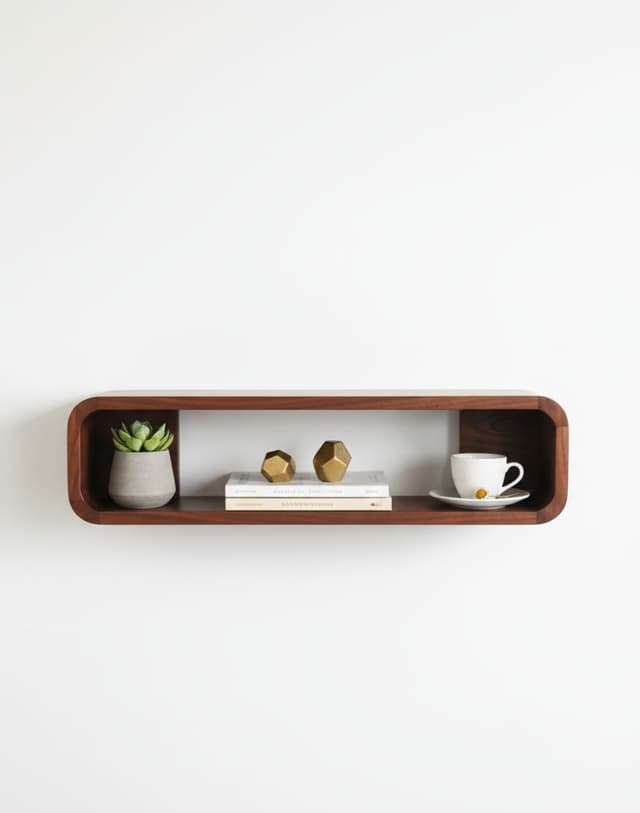 Adore Modern Wall Shelf | Organiser | Round Edge