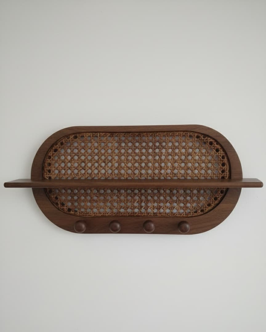 Adore Modern Rattan Wall Hanging | Wall Shelf | Wall Hanging | Home decor 