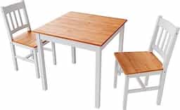 Adore 2 Seater Dining Set in Natural and Deco Finish Solid wood Adore 2 Seater Dining Set in Natural and Deco Finish Solid wood