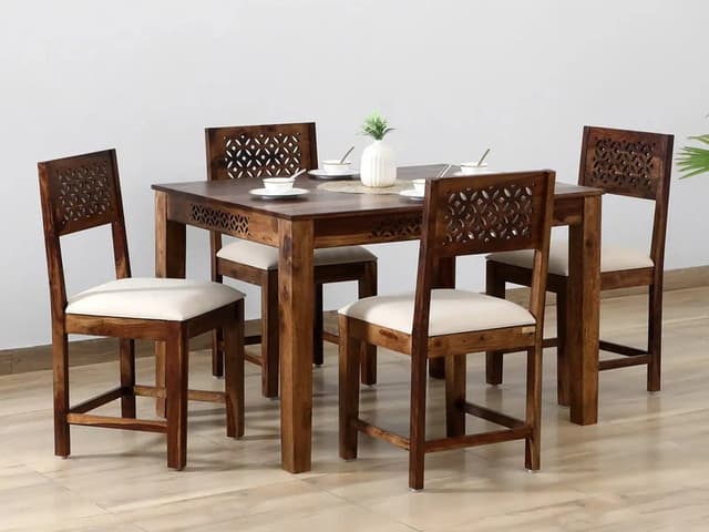 Adore 4 Seater Dining Set in Solid Sheesham Wood Adore 4 Seater Dining Set in Solid Sheesham Wood