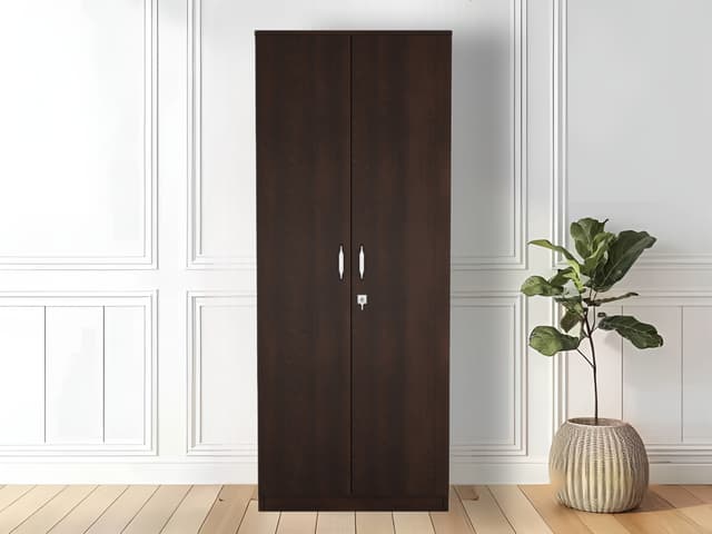 Atilia 2 Door Wardrobe in Dark Walnut finish Atilia 2 Door Wardrobe in Dark Walnut finish