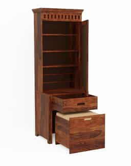 Adore Dressing Table With Cushion Stool and Storage in Solid Sheesham Wood Adore Dressing Table With Cushion Stool and Storage in Solid Sheesham Wood