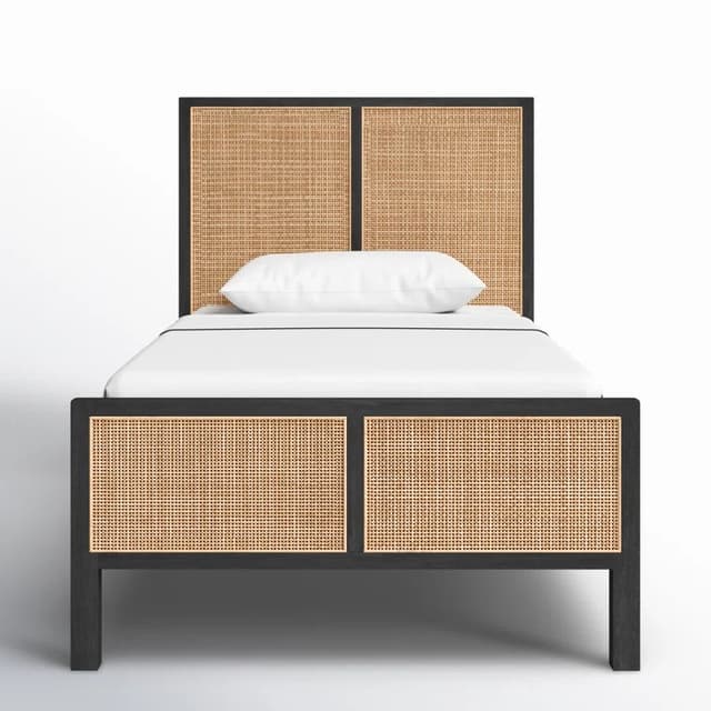 Adore Rattan Cane Single Bed Non Storage Adore Rattan Cane Single Bed Non Storage