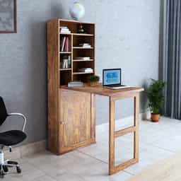 Adore Folding Study cum Bookshelf Solid Wood Adore Folding Study cum Bookshelf Solid Wood