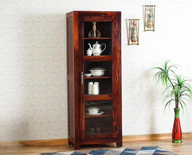 Adore Crockery Cabinet in Solid Sheesham Wood Adore Crockery Cabinet in Solid Sheesham Wood