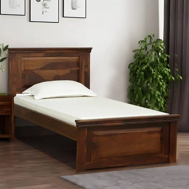 Adore kirat Single Bed Non-Storage in Solid Sheesham Wood Adore kirat Single Bed Non-Storage in Solid Sheesham Wood