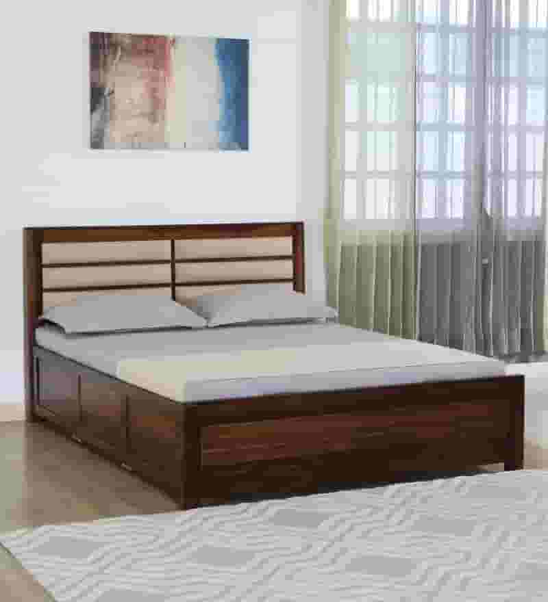 Adore Mehul Box Storage Bed Solid Wood Queen Size Adore Mehul Box Storage Bed Solid Wood Queen Size