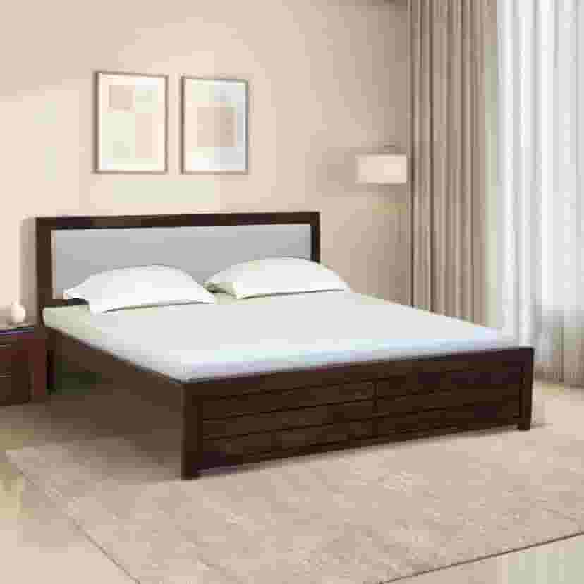 Adore Solid Wood Cushion Non Storage Bed Adore Solid Wood Cushion Non Storage Bed