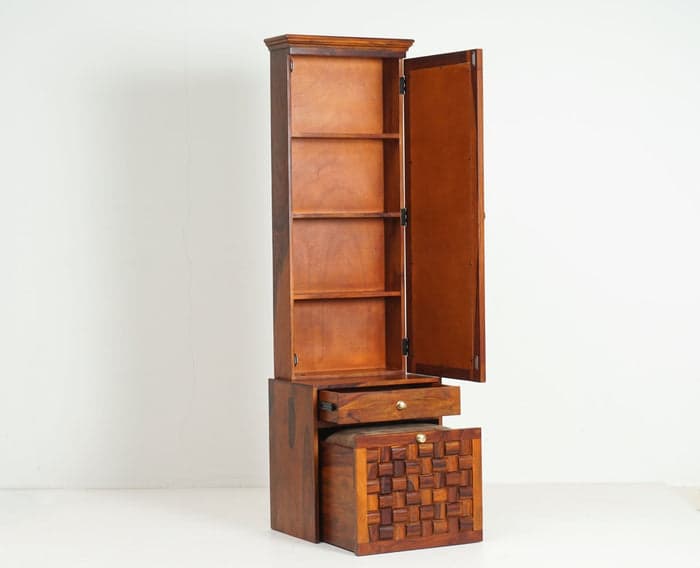 Adore Niwad Dressing Table With Single Drawer And Cushion Stool Adore Niwad Dressing Table With Single Drawer And Cushion Stool