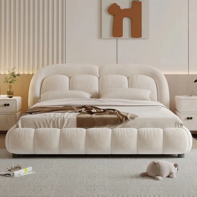 Adore Crumble Boucle Upholstery Bed King Size Adore Crumble Boucle Upholstery Bed King Size
