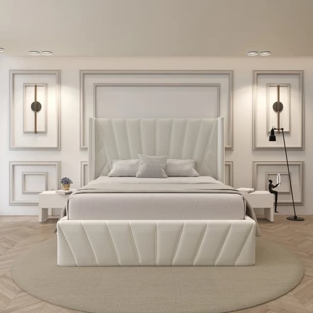 Adore Seron Upholstery Bed Queen size Adore Seron Upholstery Bed Queen size