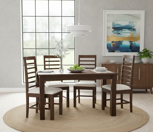 Adore Eden 4 Seater Dining Table set Adore Eden 4 Seater Dining Table set
