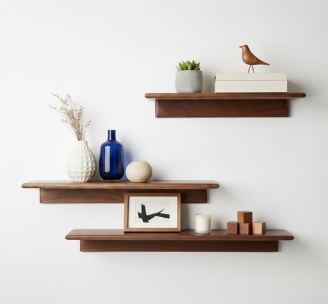 Adore Modern 3 Tier Wall Hanging Slelf Adore Modern 3 Tier Wall Hanging Slelf