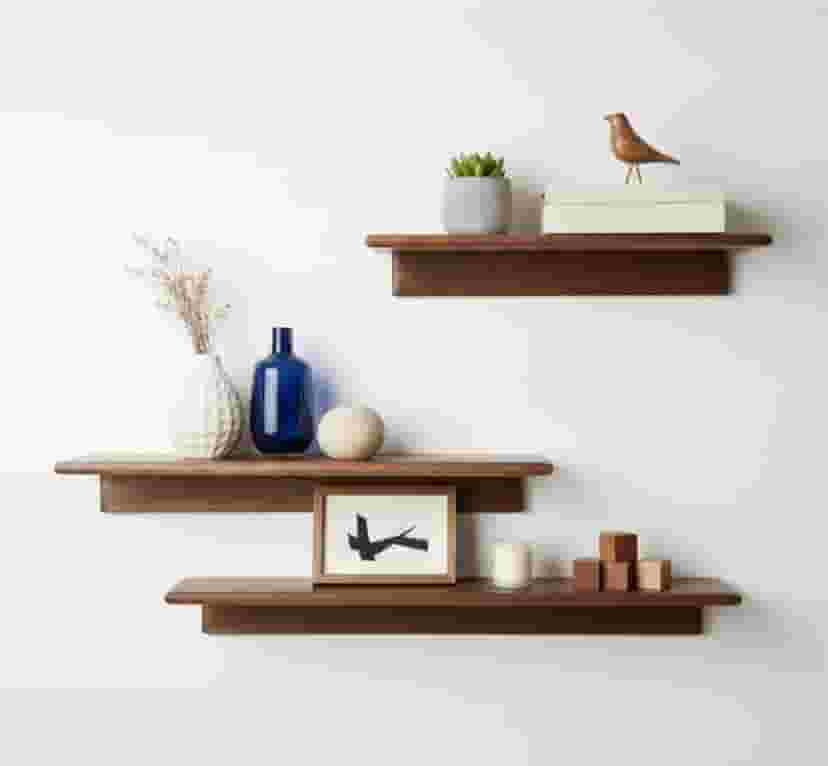 Adore Modern 3 Tier Wall Hanging Slelf Adore Modern 3 Tier Wall Hanging Slelf