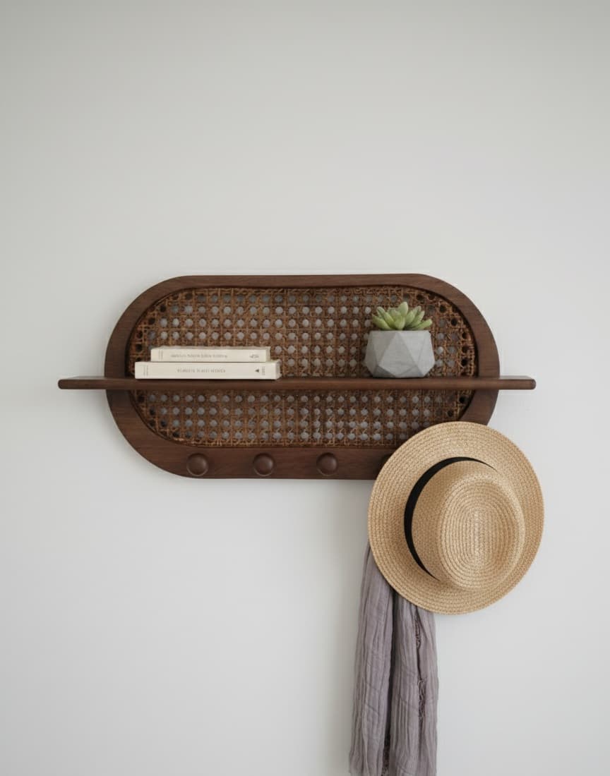 Adore Modern Rattan Wall Hanging | Wall Shelf | Wall Hanging | Home decor Adore Modern Rattan Wall Hanging | Wall Shelf | Wall Hanging | Home decor
