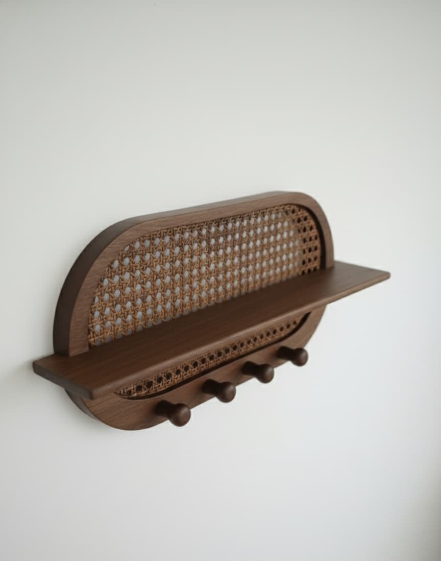 Adore Modern Rattan Wall Hanging | Wall Shelf | Wall Hanging | Home decor Adore Modern Rattan Wall Hanging | Wall Shelf | Wall Hanging | Home decor